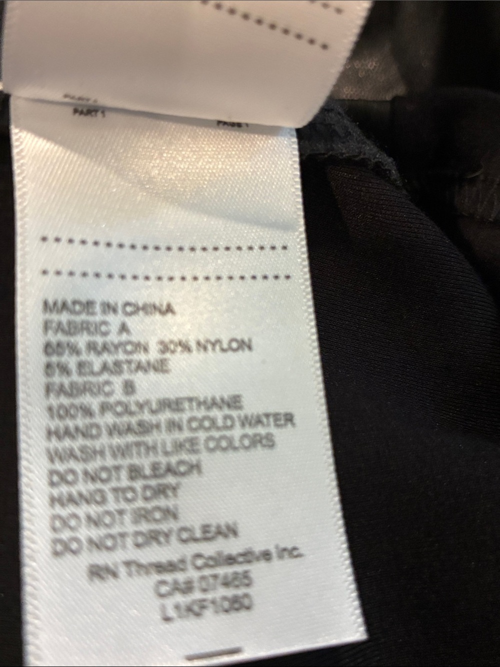 Laundry By Shelli Segal Black Faux Leather Sleeveless Tank   B31 - Picture 4 of 4